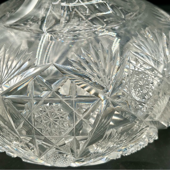 Vintage American Brilliant Cut Crystal By J. Hoare Decanter - Picture 5 of 9